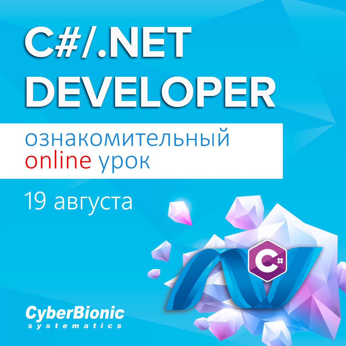 Бесплатные курсы net. .Net developer. Ознакомительный урок.